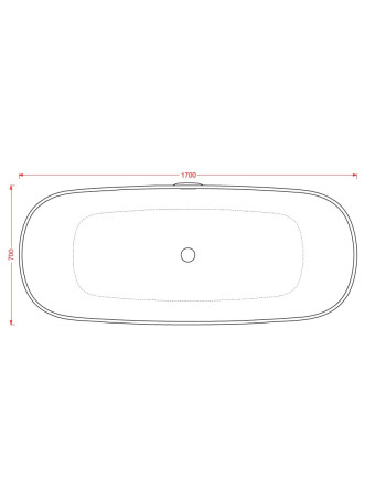 Ванна вільного розміщення ArtСeram HOOP ACW002 01, BIANCO