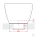 Ванна вільного розміщення ArtСeram HOOP ACW002 01, BIANCO
