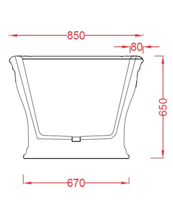 Ванна вільного розміщення ArtСeram NEO ACW003 05, BIANCO MATT