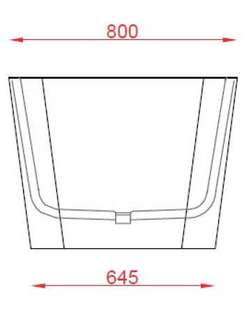Ванна вільного розміщення ArtСeram SQUARE ACW004 01, BIANCO