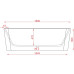 Ванна вільного розміщення ArtСeram SQUARE ACW004 01, BIANCO
