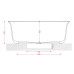 Ванна вільного розміщення ArtСeram PETIT ACW005 01, BIANCO