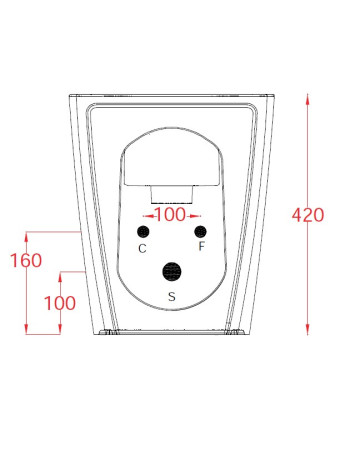 Підлогове біде ArtСeram A16 ASB002 05;00, BIANCO MATT