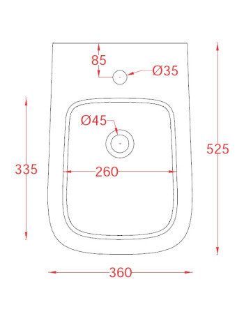 Підлогове біде ArtСeram A16 ASB002 05;00, BIANCO MATT