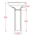 П’єдестал ArtСeram CIVITAS CIC001 01;00, BIANCO