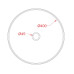 Накладна раковина ArtСeram COGNAC COL001 05;34, BIANCO MATT