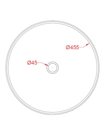 Накладна раковина ArtСeram COGNAC COL002 01;34, BIANCO