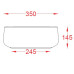 Накладна раковина ArtСeram COGNAC COL003 01;34, BIANCO