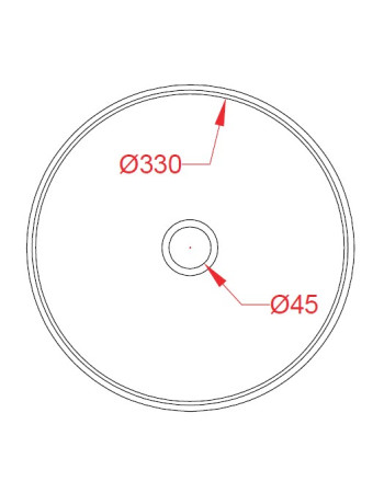 Накладна раковина ArtСeram COGNAC COL004 01;34, BIANCO