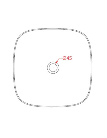 Накладна раковина ArtСeram COGNAC COL006 05;34, BIANCO MATT