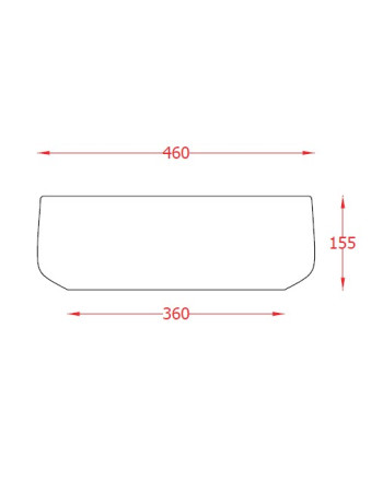 Накладна раковина ArtСeram COGNAC COL007 01;34, BIANCO