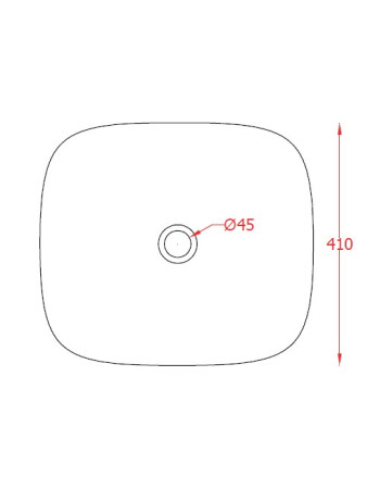 Накладна раковина ArtСeram COGNAC COL007 01;34, BIANCO