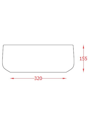 Накладна раковина ArtСeram COGNAC COL007 01;34, BIANCO