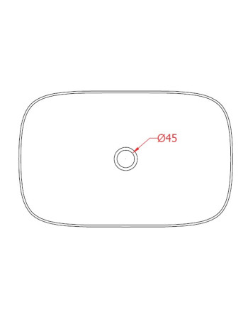 Накладна раковина ArtСeram COGNAC COL008 01;34, BIANCO