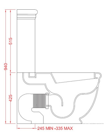 Бачок для унітаза ArtСeram HERMITAGE HEC009 01;00, BIANCO