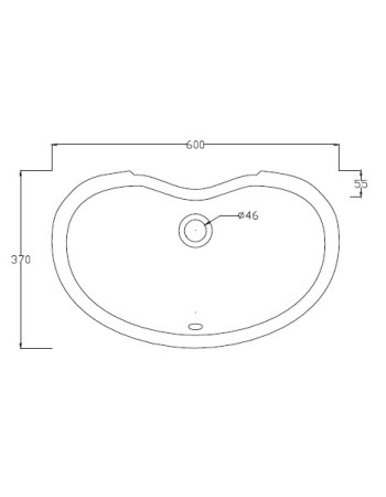 Раковина, врізна знизу ArtСeram IDEA IDL001 01;00, BIANCO