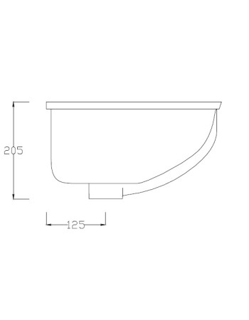 Раковина, врізна знизу ArtСeram IDEA IDL001 01;00, BIANCO