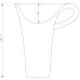 Накладна раковина ArtСeram CUP OSL004 01;50, BIANCO BICOLORE NERO