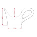 Накладна раковина ArtСeram CUP OSL005 01;50, BIANCO BICOLORE NERO