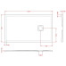 Душовий піддон ArtСeram LAPIS PDR025 05;00, BIANCO MATT