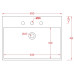 Накладна раковина ArtСeram QUADRO QUL003 01;00, BIANCO