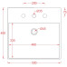 Накладна раковина ArtСeram QUADRO QUL004 01;00, BIANCO