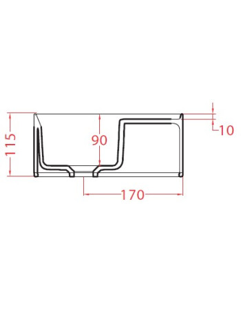 Накладна раковина ArtСeram SCALINO SCL005 05;00, BIANCO MATT