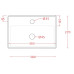 Накладна раковина ArtСeram SCALINO SCL005 05;00, BIANCO MATT
