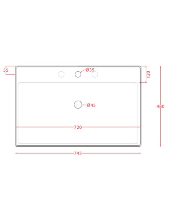 Накладна раковина ArtСeram SCALINO SCL008 05;00, BIANCO MATT
