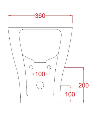Підлогове біде ArtСeram TEN TEB001 01;00, BIANCO