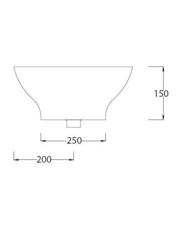 Накладна раковина ArtСeram FUORI TFL002 01;00, BIANCO