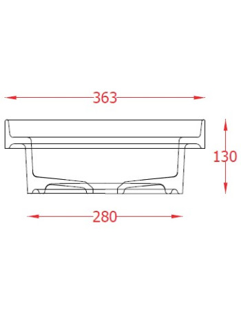 Раковина, врізна згори ArtСeram FUORI SCALA TFL033 05;00, BIANCO MATT