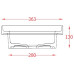 Раковина, врізна згори ArtСeram FUORI SCALA TFL033 05;00, BIANCO MATT