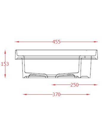 Раковина, врізна згори ArtСeram FUORI SCALA TFL034 05;34, BIANCO MATT