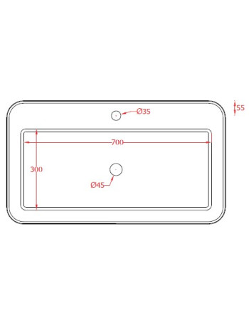 Раковина, врізна згори ArtСeram FUORI SCALA TFL035 05;00, BIANCO MATT