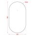 Дзеркало для ванної ArtСeram LOOK ARCO ACS017 05, BIANCO MATT