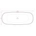 Ванна вільного розміщення ArtСeram HOOP ACW002 05, BIANCO MATT