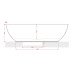 Ванна вільного розміщення ArtСeram HOOP ACW002 05, BIANCO MATT