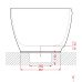 Ванна вільного розміщення ArtСeram HOOP ACW002 05, BIANCO MATT