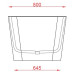 Ванна вільного розміщення ArtСeram SQUARE ACW004 05, BIANCO MATT