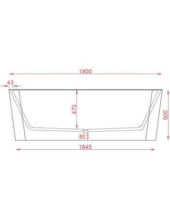 Ванна вільного розміщення ArtСeram SQUARE ACW004 05, BIANCO MATT