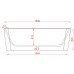 Ванна вільного розміщення ArtСeram SQUARE ACW004 01, BIANCO