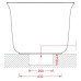 Ванна вільного розміщення ArtСeram PETIT ACW005 05, BIANCO MATT