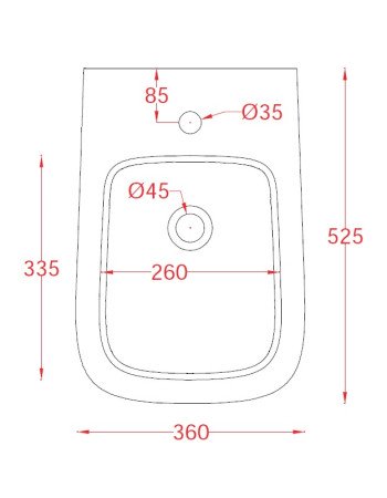 Підлогове біде ArtСeram A16 ASB002 05;00, BIANCO MATT