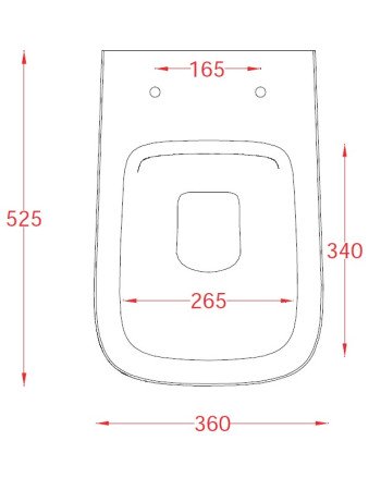 Приставний унітаз ArtСeram A16 ASV004 05;00, BIANCO MATT
