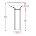 П’єдестал ArtСeram CIVITAS CIC001 01;00, BIANCO