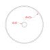 Накладна раковина ArtСeram COGNAC COL001 01;34, BIANCO