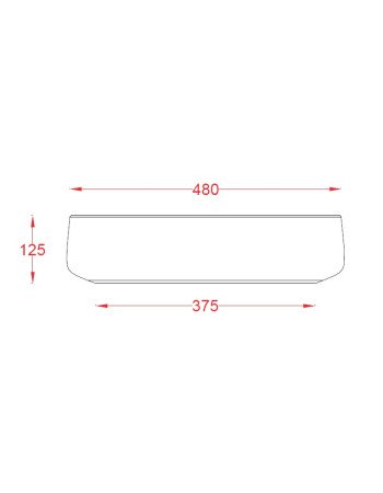 Накладна раковина ArtСeram COGNAC COL002 05;34, BIANCO MATT