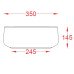 Накладна раковина ArtСeram COGNAC COL003 05;34, BIANCO MATT