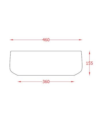 Накладна раковина ArtСeram COGNAC COL007 05;34, BIANCO MATT